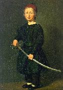 Christian Albrecht Jensen Portrait of a Boy : One of the Artist's Sons oil painting